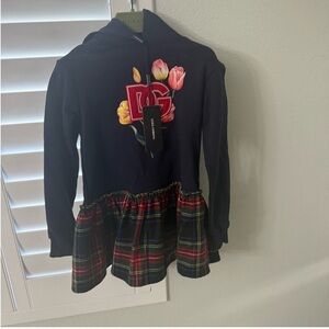 Dolce & Gabbana Girls Hoodie Dress – Size 7/8 & size 14 – New With Tags